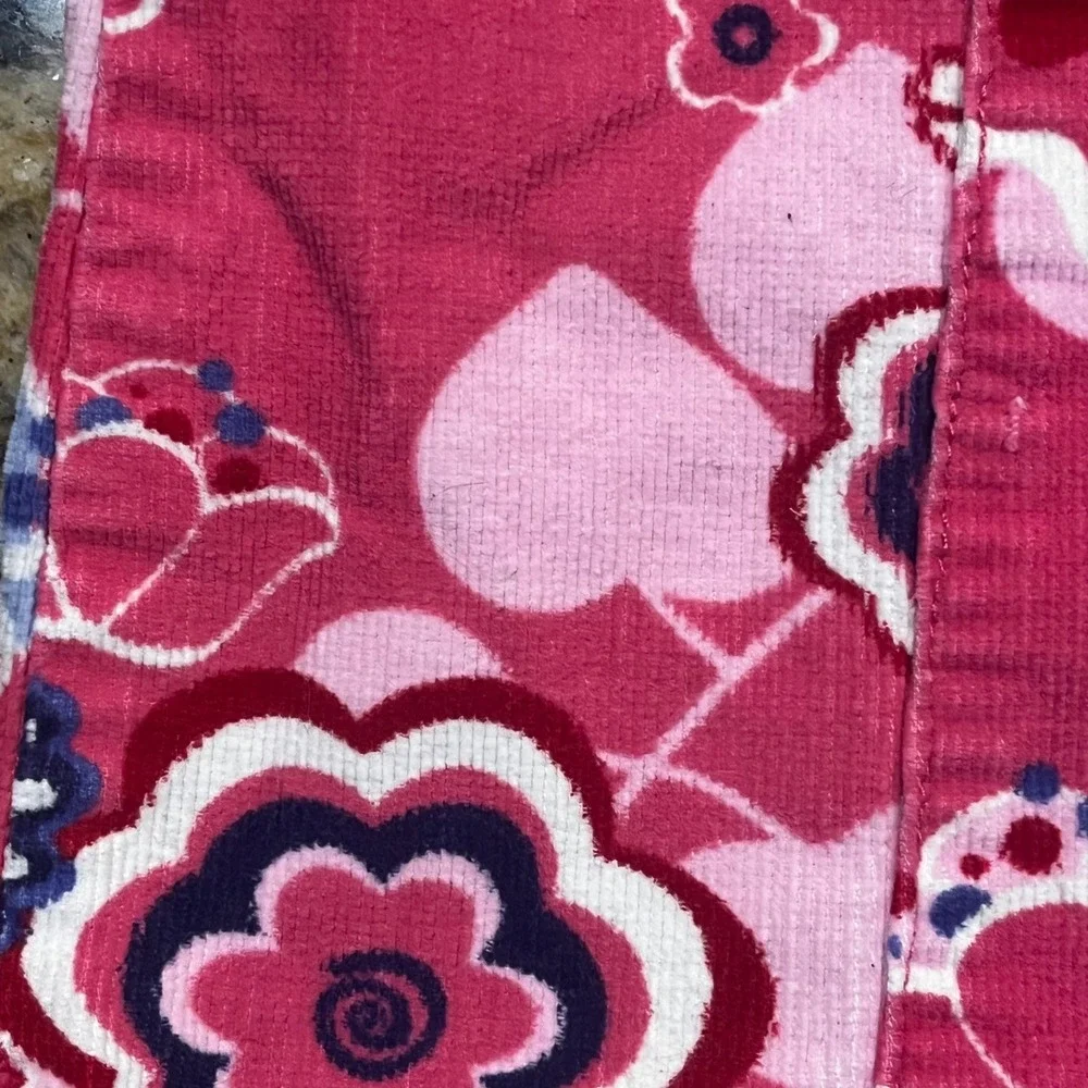 The Children's Place‎ Girls Pink Floral Corduroy Retro Skirt Size 6 Pocket Mini